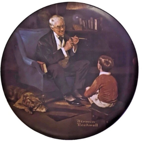 3 Vintage Norman Rockwell Collector Plate Knowles 1981–1984 Christmas Music Make - Picture 2 of 7
